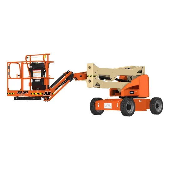 Detalhe da plataforma JLG E450AJ
